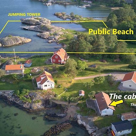 Cabin At The Sea Close To Public Beach With A Jumpingtower Hoviksnas Kültér fotó